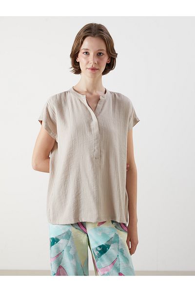 LC Waikiki Kaçık Collar Textured Blouse
