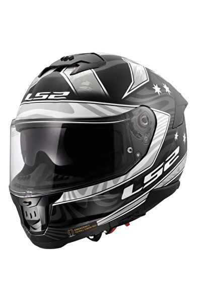 LS2 STREAM 2 GALDAM SİYAH-BEYAZ KASK
