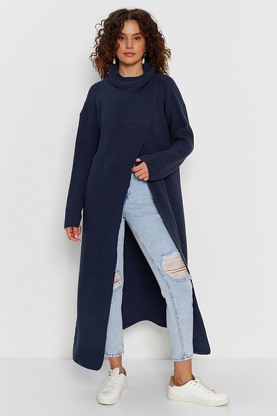Hopoi Women's Slit Loose Long Women's Poncho Cardigan