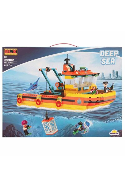 sunman oyuncak Sea Sea Mining Ship Play Set 628 Piece Construction Toy