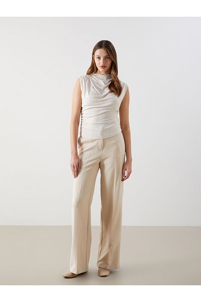 LC Waikiki Ruffled Stand Collar Women's Blouse