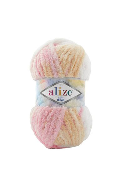 Alize 3 spools of Eliza Softy Mega yarn, color number 6046