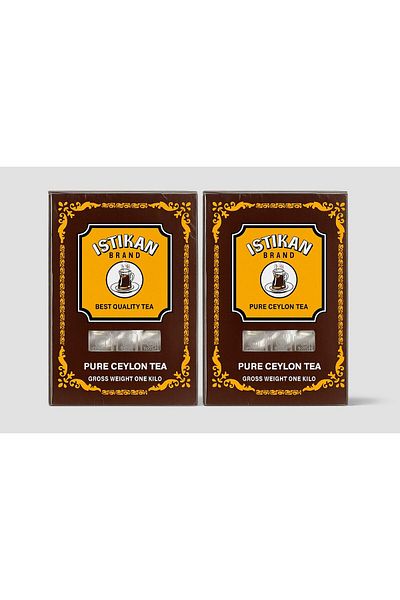 İSTİKAN İstikan Pure Ceylon Tea 1 kg X 2 Pieces |   Ceylon Black Tea |   100% Natural and Intense Aroma