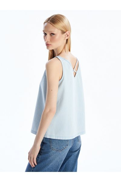 LC Waikiki V-Neck Jean Blouse