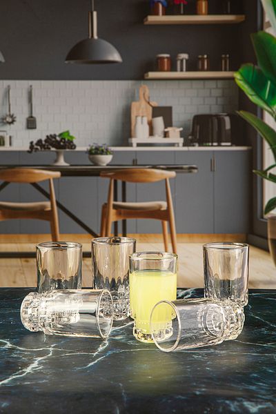 Lizzy Linda 6-Piece Water, Coffee and Soft Drink Glass 160 ml