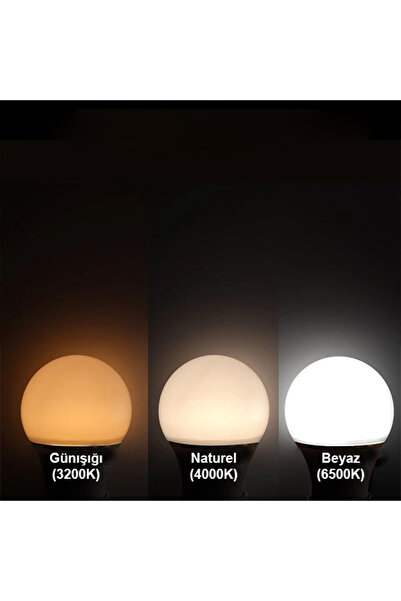 Hero Led HL-7004 10'lu Paket 9 Watt E27 Duylu Led Ampul 10 Adet 9W Tasarruflu Ampul - Günışığı