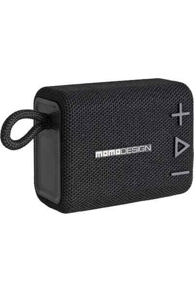 Momo Design Momo Design Pocket portable speaker, 5W, Bluetooth, Clear Sound, USB-C, MicroSD card slot, 20h, Black