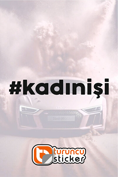 Turuncu # ملصق ملصق Kadınışi مقاس 15×3 سم – السيارة – المحرك – الكمبيوتر المح...