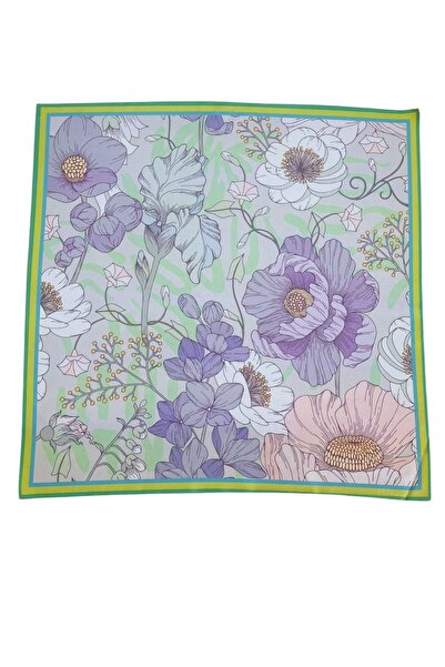 tarzınısec Eșarfă cu model de flori verde fistic Estascarf