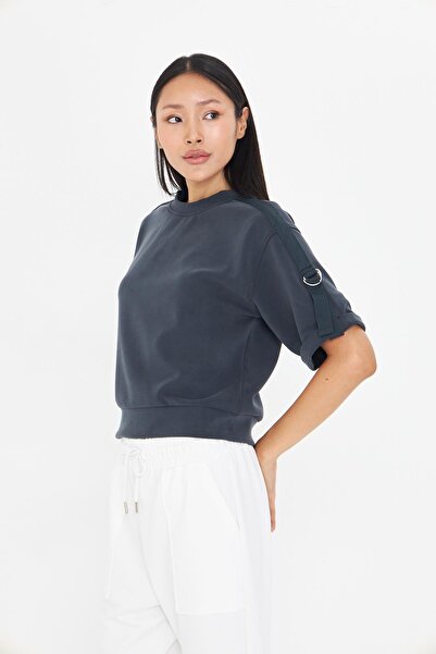 TIFFANY&TOMATO Bisiklet Yaka Duble Kol Modal T-Shirt