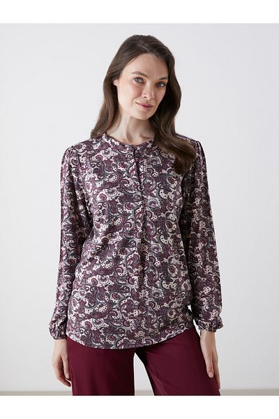 LC Waikiki Women's Blouse with Judge Collar Pattern