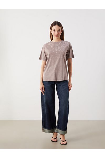 LC Waikiki Crew Neck Stoned Women's Blouse