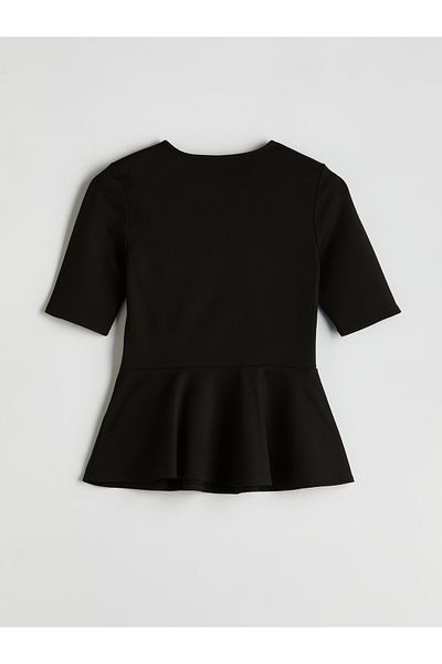 LC Waikiki Crew Neck Peplum Blouse