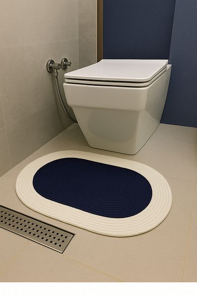 KURGAN TEKSTİL Jute, Straw Patterned Door Mat, Bath Mat, Balcony Mat Straw Carpet, Jute Mat
