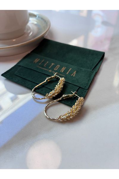 Miltonia Başak Oval Earrings