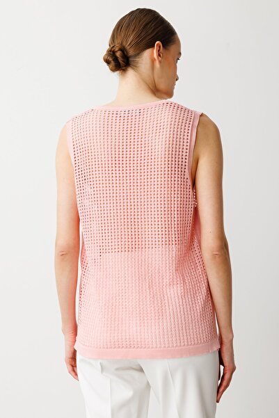 ON Yanları Fermuarlı File Süveter