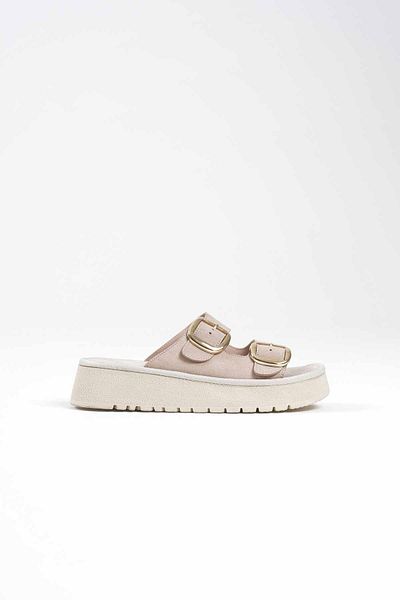 Zerenyus Τοποθετήστε Premium Beige Suede Slippers