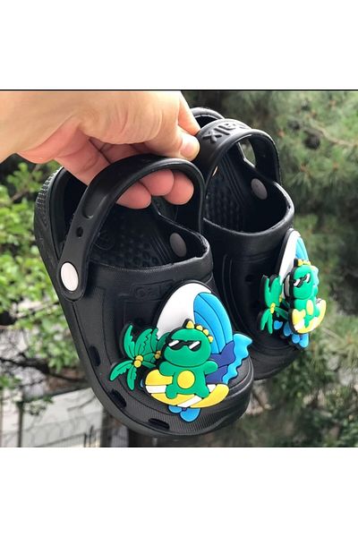 Pandalina Children Sandals Anti-Slip Sole Summer Shoes (the Ornament on the Front Is Walking Movable)