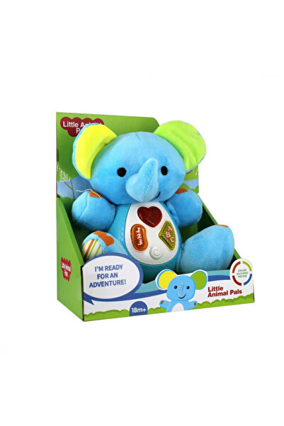 OEM Elefant de pluș cu sunete și lumini, albastru