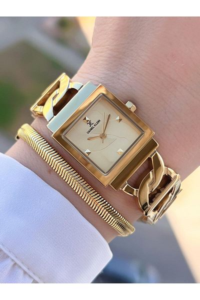 Daniel Klein Sports Steel Cord Corner Series 2 Years Warranty Women's Wrist Watch+Bracelet 13959.4