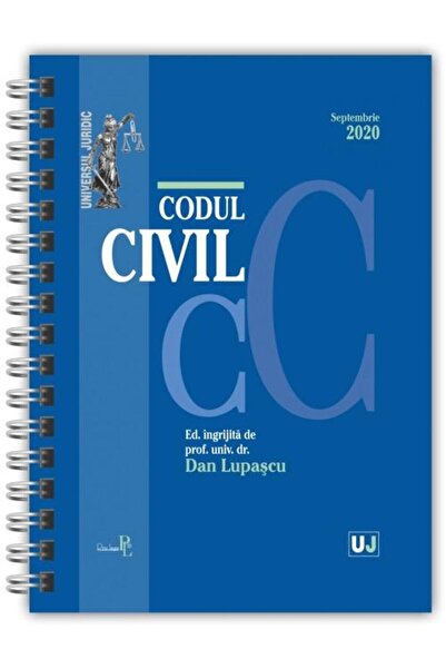 Editura Universul Juridic Codul civil Septembrie 2020. Editie spiralata, tip