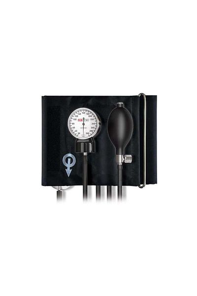 dr.frei Aneroid Sphygmomanometer with Stethoscope and Integrated Capsule in Cuff A-40