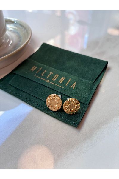 Miltonia Cycles of the Moon Design Earrings