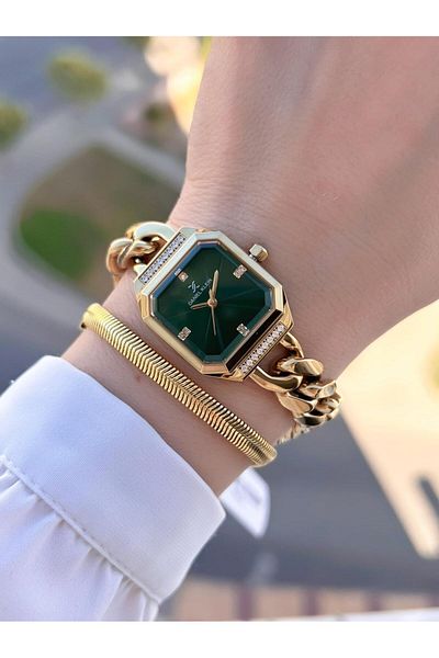 Daniel Klein Sports Chain Cord Cornered Series 2 Years Warranty Women's Wrist Watch+Bracelet 10836.3