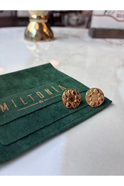 Miltonia Cycles of the Moon Design Earrings