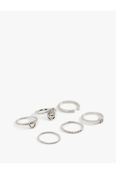Koton Stone Detailed 6-Piece Ring Set
