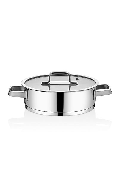 COCİNERO 2090L Gloss Premium Cylinder Carnical Steel Pot 26 cm