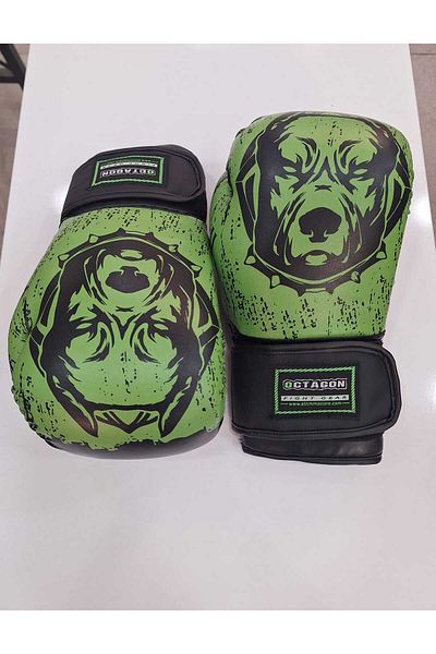 Octagon Gloves Boxing Pitbull Series Black Green