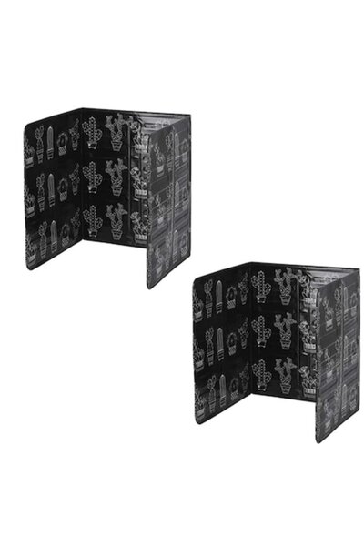OEM Set 2 protectii pentru aragaz, Aluminiu, 84.5 x 32.5cm, Negru