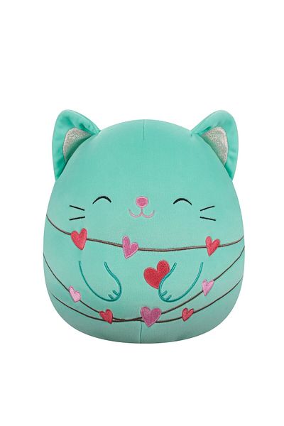 Squishmallows Plush Toy, Valentine’s Day – Charisma the Cat, 19 cm