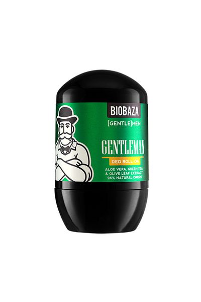 Biobazam Aluminum-free Roll-on Deodorant For Men, Aloe Vera & Green Tea, Gentlemen, Biobaza, 50 ml