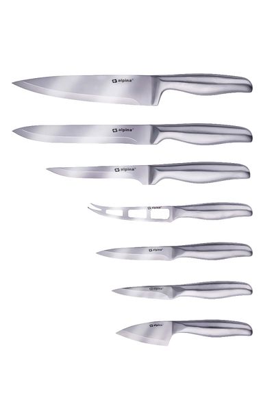 Alpina 7-piece stainless steel knife set