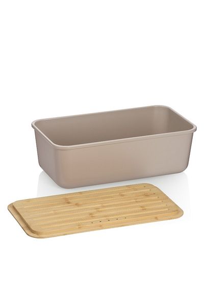 KELA Keck Lang Aparte light grey plastic bread box