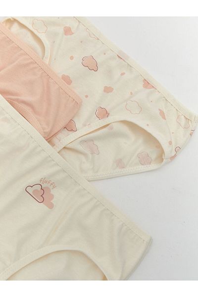 LC Waikiki New Season Printed Girls' Panties 3 τεμαχίων - S5MJ06Z1