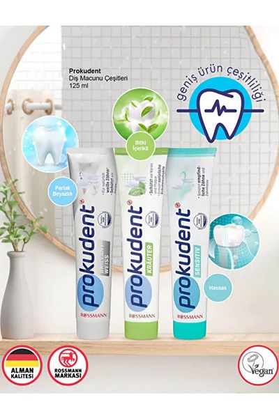 prokudent Teeth whitening plaque remover toothpaste effective 125 ml