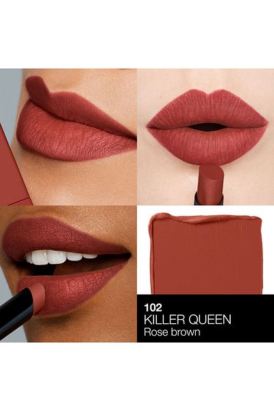 Nars أحمر شفاه باور مات يدوم 10 ساعات، أحمر شفاه غير لامع ذو صبغة عالية الكثافة. وزن صفر 1.5 جرام