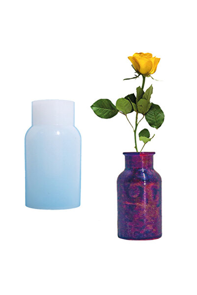 Getshopmini Epoksi Çiçek Vazo Beton Saksı Taş Tozu Kalıbı Koni Şişe Model Çiç...