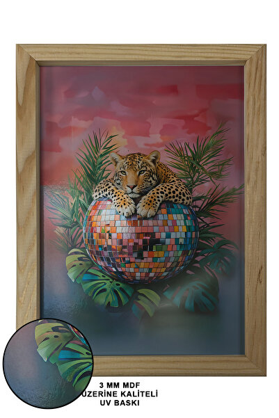 AND Ahşap Çerçeveli Tablo Üçlü MDF Poster Tablo Duvar Dekoru (21x30 cm)