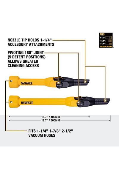 Dewalt 5-Positions Pivoting Extension Wand