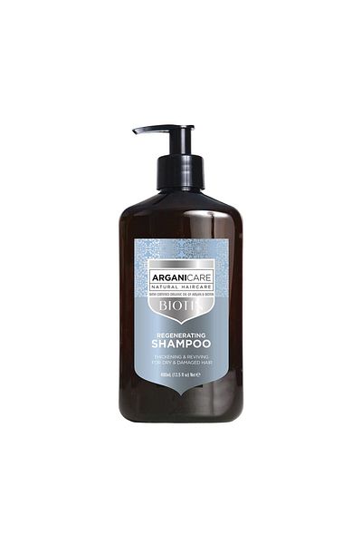 Arganicare Regenerating shampoo with Biotin, for dry or damaged hair, Arganicare, 400 ml