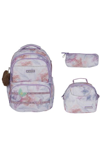 Relaxion Imported Purple Triple Set Children's Primary School Bag 1490