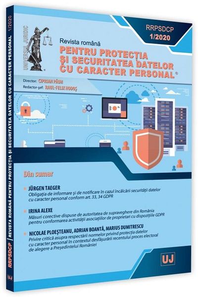 Editura Universul Juridic Revista romana pentru protectia si securitatea dat