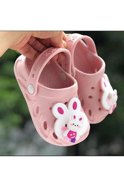 Pandalina Girls' Sandals Non-Slip Tabansummer Shoes (the Ornament on the Front Is Walking Movable)