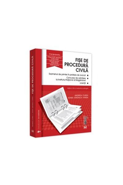 Editura Universul Juridic Fise de procedura civila 2021. Editia a VIII-a, re