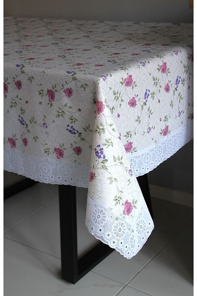 DDHOME 120X150 Floor Non-Slip Erasable Oilcloth Table Cloth Pinkrose