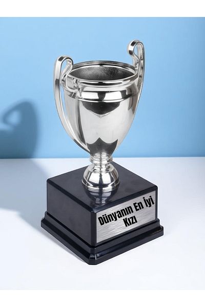 lili hediyelik World's Best Daughter Printed Girl Reward Achievement 23cm Championship Trophy Gift